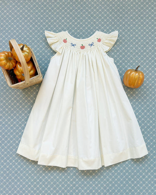 Angel Sleeve Sandy Smocked Dress
