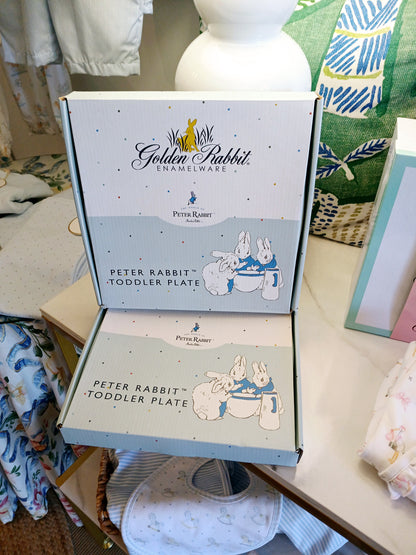 Blue Bunny Toddler Plate