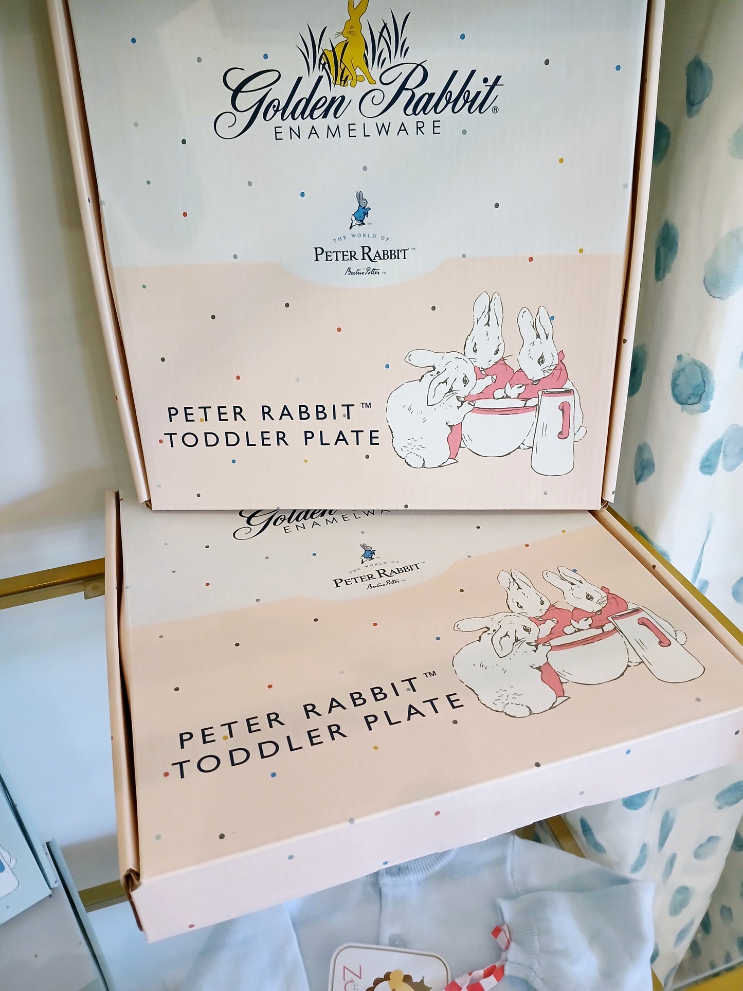 Pink Bunny Toddler Plate